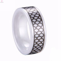 Mais recente estilo de design anel redondo de cerâmica para jovens senhoras